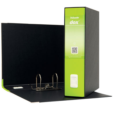 Registratore Dox 2 - dorso 8 cm - protocollo 23 x 34 cm - greenery - Esselte Dox