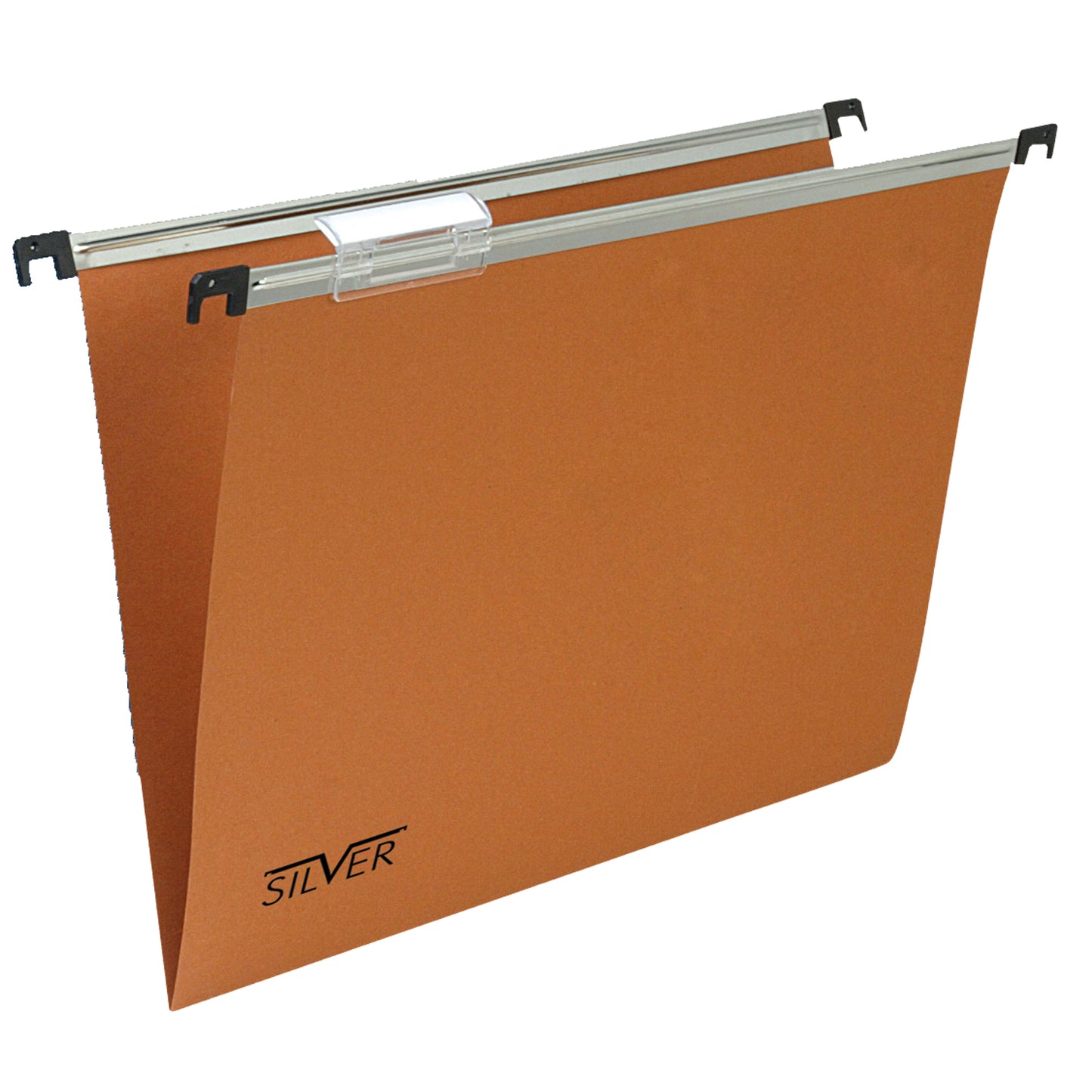 Cartella sospesa Silver - cassetto - interasse 33 cm - fondo V - 31,2 x 25 cm -  arancio - Bertesi