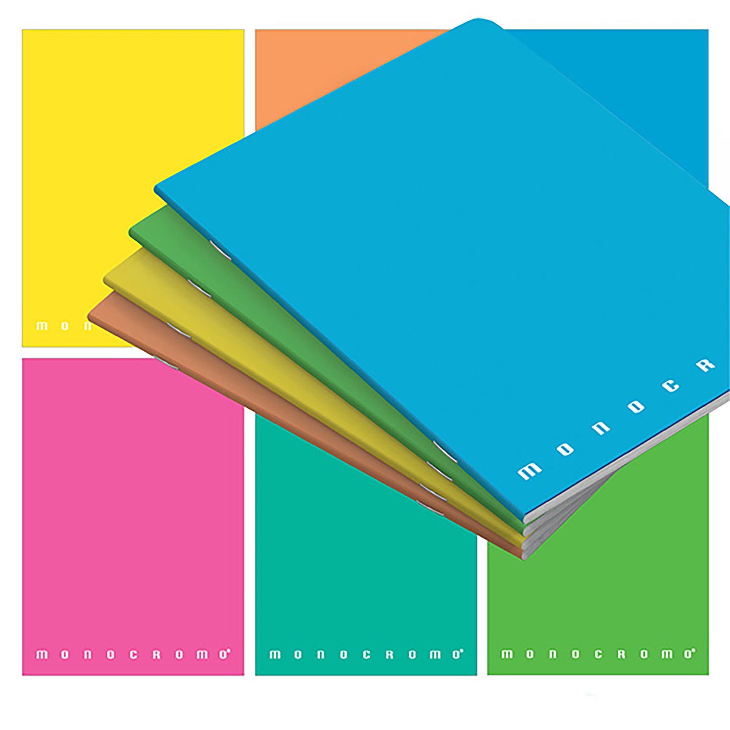 Maxiquaderno Monocromo Fluo - A4 - 1 rigo - 42 fogli - 80gr - Pigna