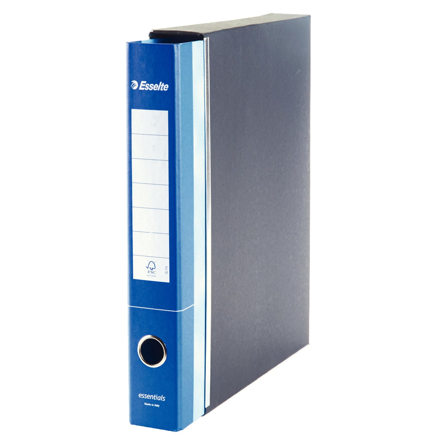 Registratore Essentials G72 - dorso 5 cm - commerciale 23 x 30 cm - blu - Esselte