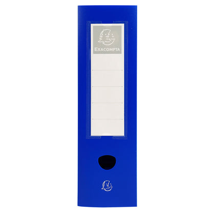 Scatola per archivio box - con bottone - 25 x 33 cm - dorso 6 cm - blu - Exacompta