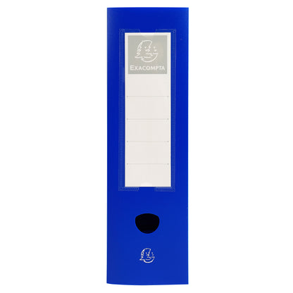 Scatola per archivio box - con bottone - 25 x 33 cm - dorso 6 cm - blu - Exacompta
