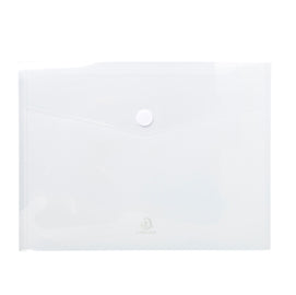 Busta a tasca con chiusura in velcro - PPL - 24 x 32 cm - trasparente - Exacompta