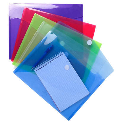 Busta a tasca con chiusura in velcro - PPL - 24 x 32 cm - colori assortiti - Exacompta