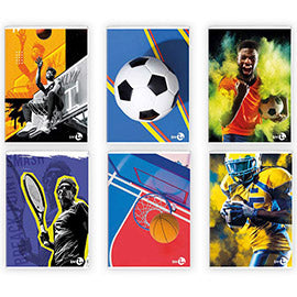 Maxiquaderno Sport fantasia - A4 - 4mm - 40+2 fogli - 80gr - BM
