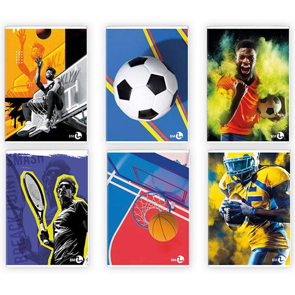 Maxiquaderno Sport fantasia - A4 - 4mm - 40+2 fogli - 80gr - BM