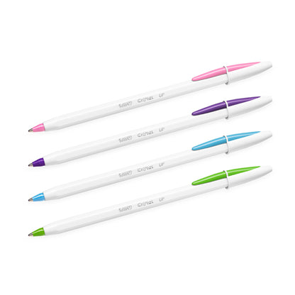 Penna a sfera Cristal Up con cappuccio - punta media 1,2mm - fun  - Bic - conf. 20 pezzi