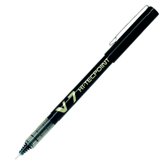 Roller con cappuccio Hi Tecpoint V7  - punta 0,7mm - nero  - Pilot - conf. 16 + 4 pezzi
