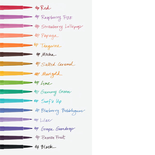 Pennarello Flair Nylon - punta feltro - 1,10mm - colori assortiti Candy Pop - Papermate - conf.16 pezzi