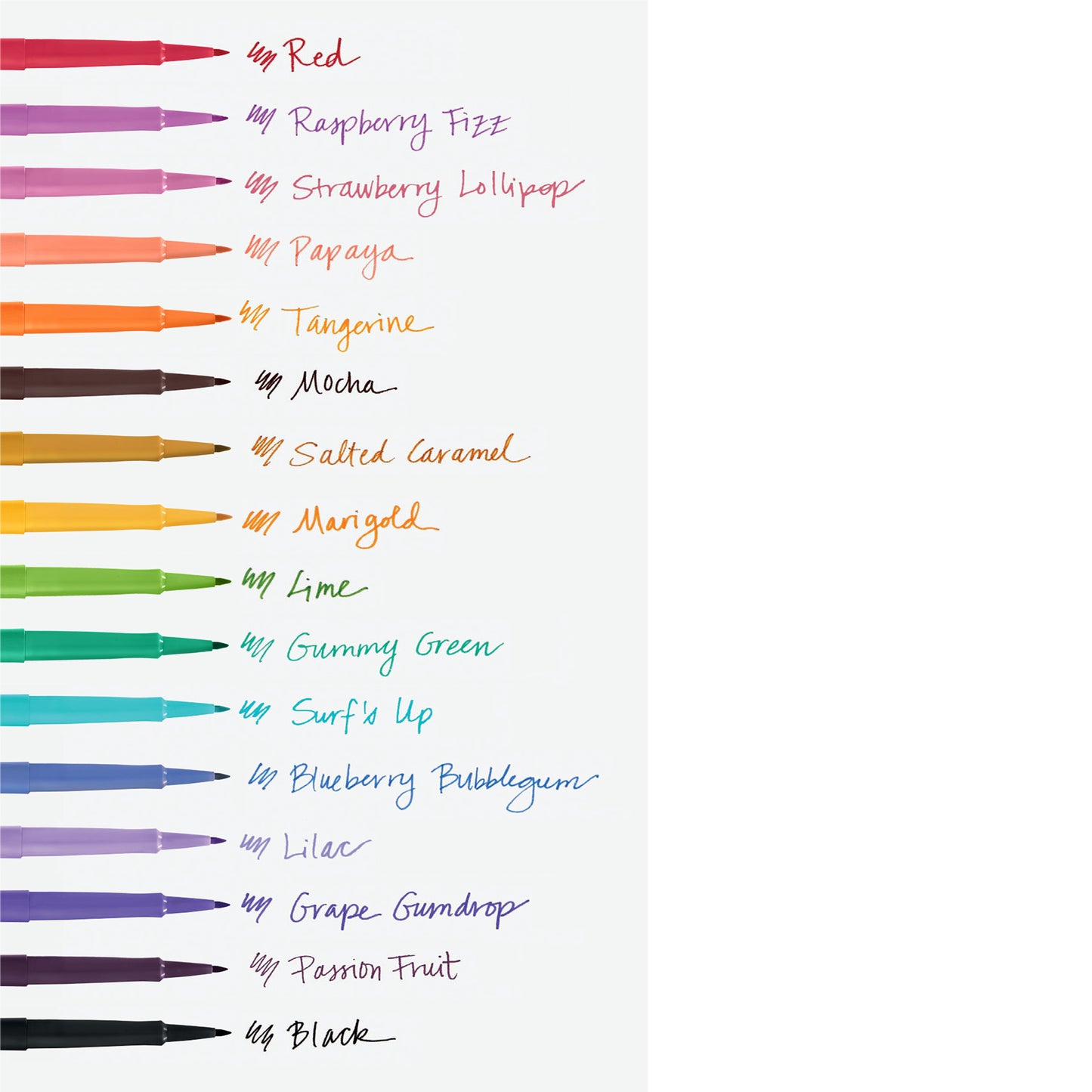 Pennarello Flair Nylon - punta feltro - 1,10mm - colori assortiti Candy Pop - Papermate - conf.16 pezzi