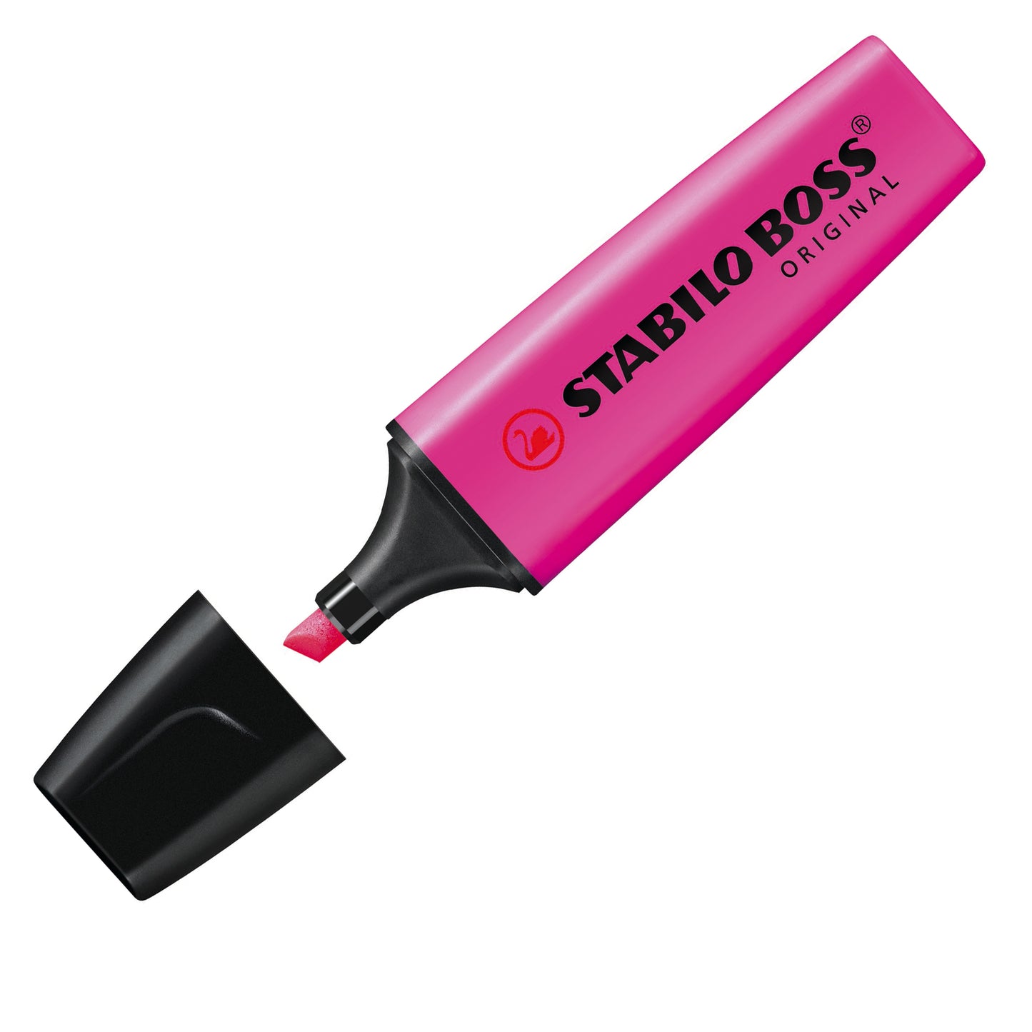 Evidenziatore Boss Original - punta a scalpello - tratto 2 - 5 mm - colori assortiti - Stabilo - busta 8 pezzi