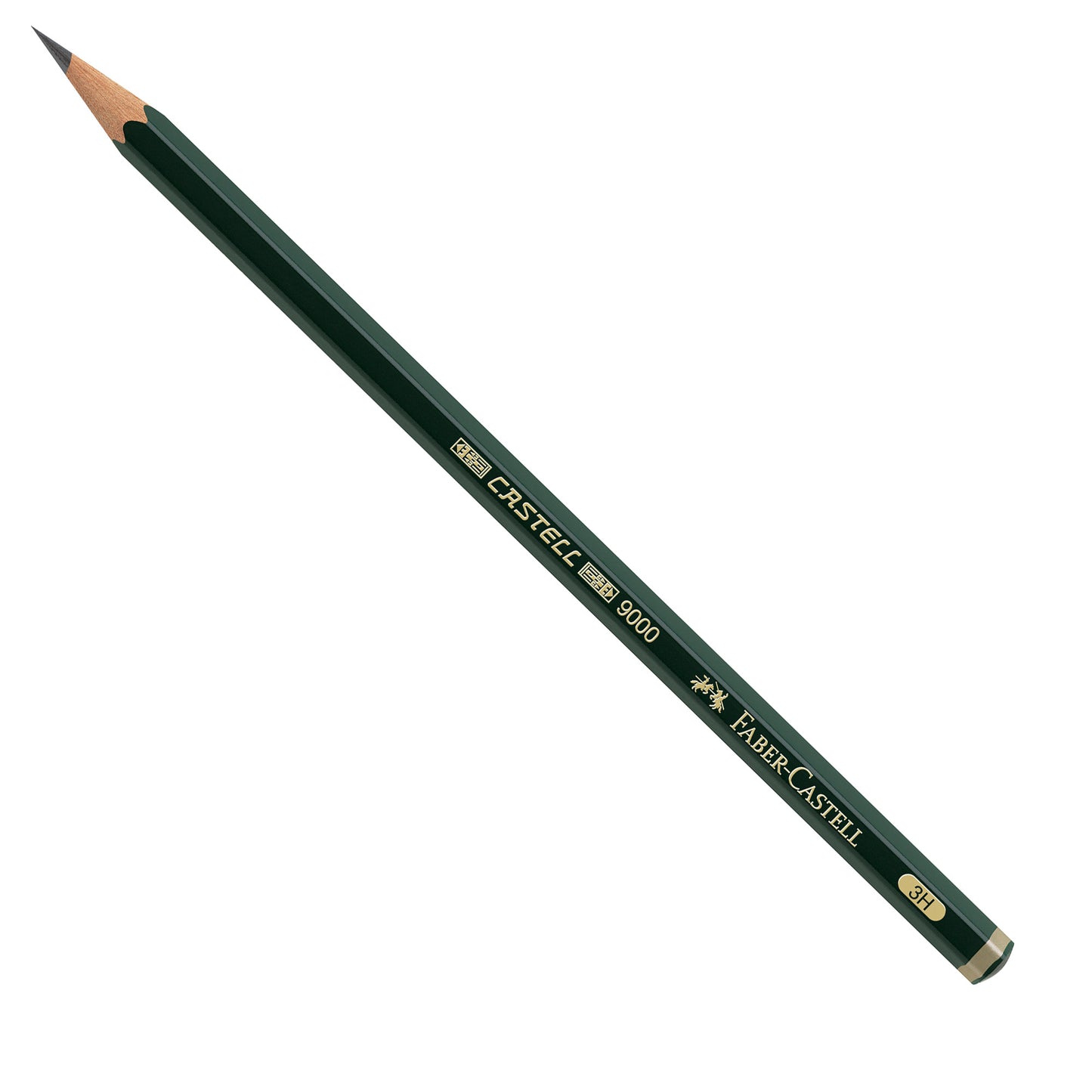 Matita in grafite Castell 9000 - gradazione 3H - esagonale - Faber-Castell