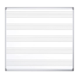 Lavagna magnetica Maya Musica - pentagramma musicale - 120 x 120 cm - Bi-Office
