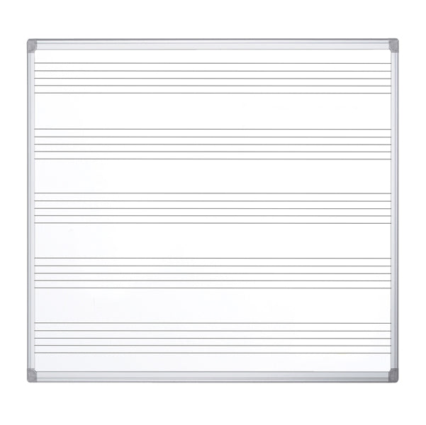 Lavagna magnetica Maya Musica - pentagramma musicale - 120 x 120 cm - Bi-Office