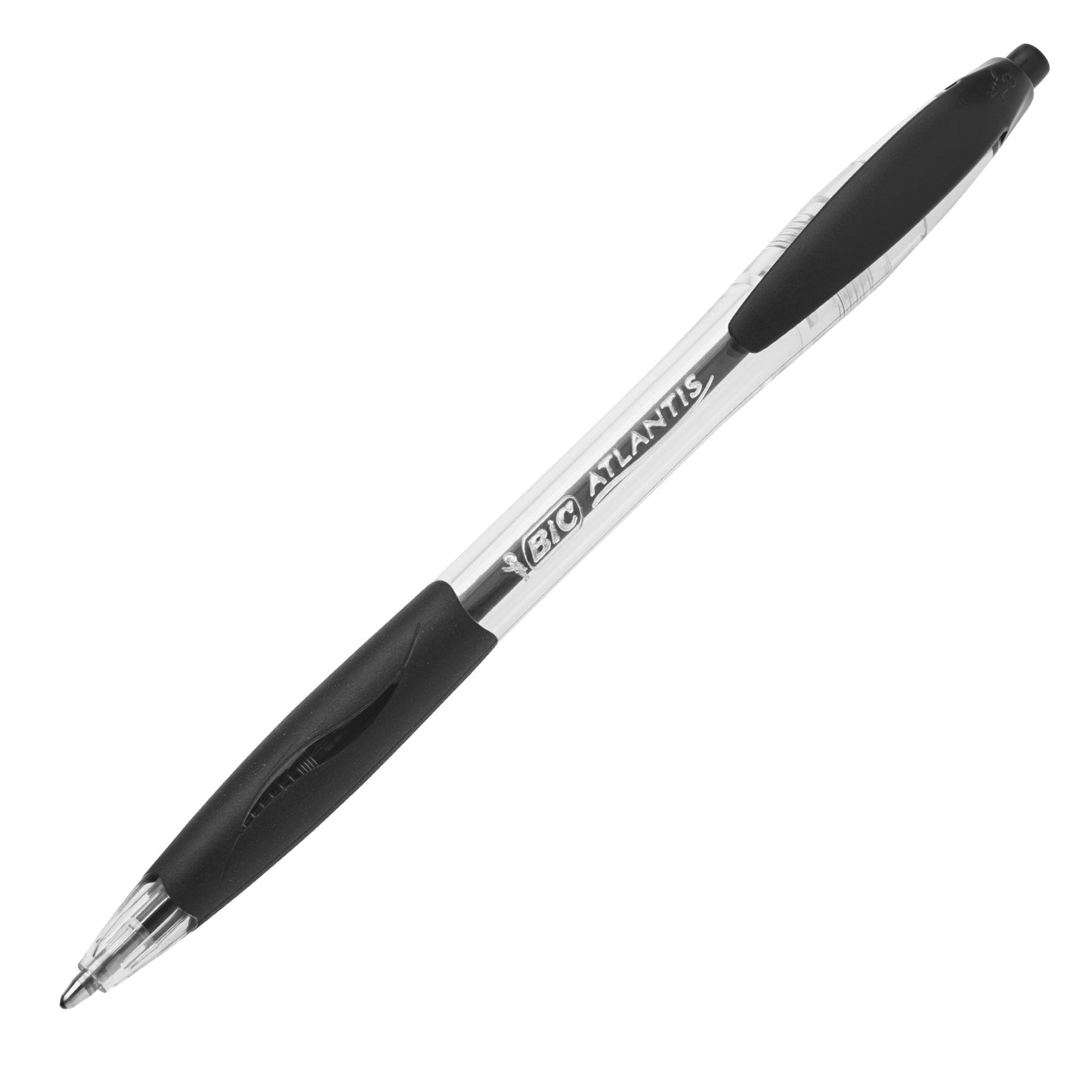 Penne a sfera a scatto Atlantis - punta 1,0mm  - nero  - Bic - conf. 30 + 6 pezzi