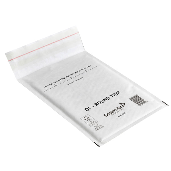 Busta imbottita Mail Lite Round Trip - andata/ritorno - D (18 x 26 cm) - Sealed Air - conf. 100 pezzi