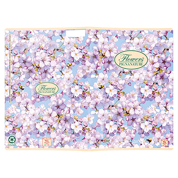 Maxiquaderno Nature Flowers - A4 - 1 rigo - 42 fogli - 80 gr - Pigna