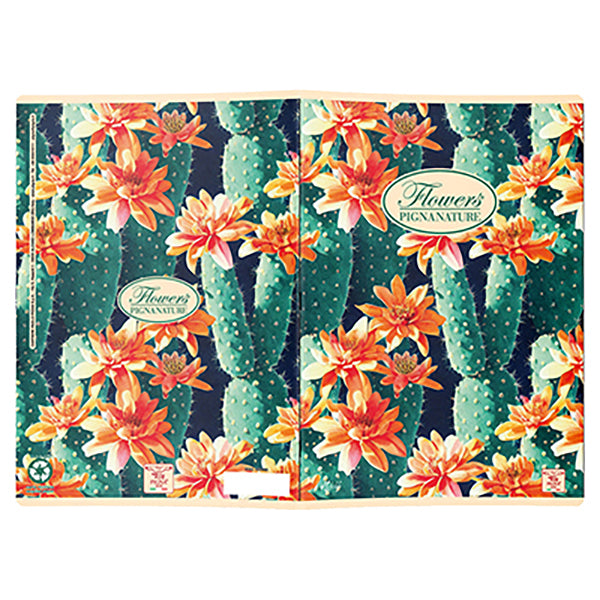 Maxiquaderno Nature Flowers - A4 - 1 rigo - 42 fogli - 80 gr - Pigna