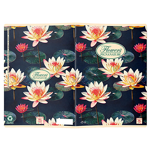 Maxiquaderno Nature Flowers - A4 - 1 rigo - 42 fogli - 80 gr - Pigna