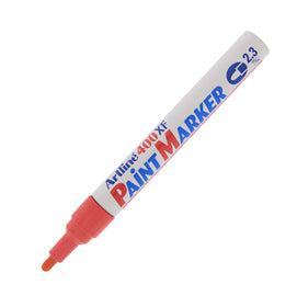 Marcatore permanente A 400 - a vernice - punta tonda - 2,3 mm - rosso - Artline