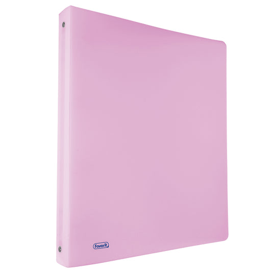 Raccoglitore Pastel - 22 x 30 cm - 4 anelli tondi 30 mm - PP - glicine - Favorit