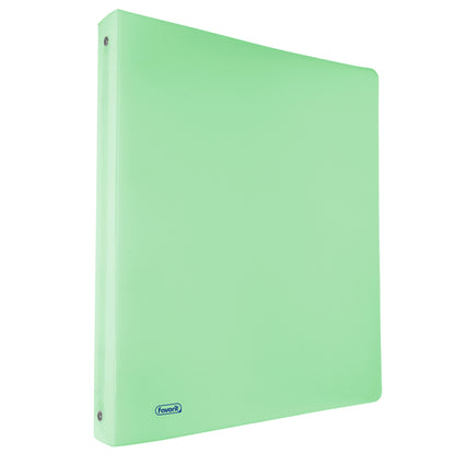 Raccoglitore Pastel - 22 x 30 cm - 4 anelli tondi 30 mm - PP - smeraldo - Favorit