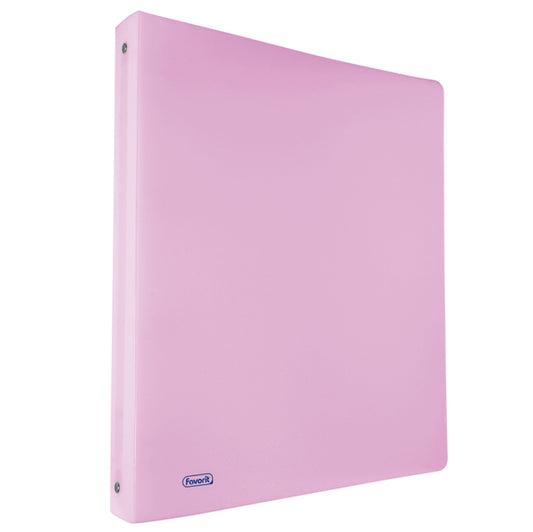 Raccoglitore Pastel - 22 x 30 cm - 4 anelli tondi 15 mm - PP - glicine - Favorit