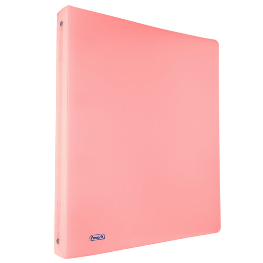 Raccoglitore Pastel - 22 x 30 cm - 4 anelli tondi 15 mm - PP - cipria - Favorit