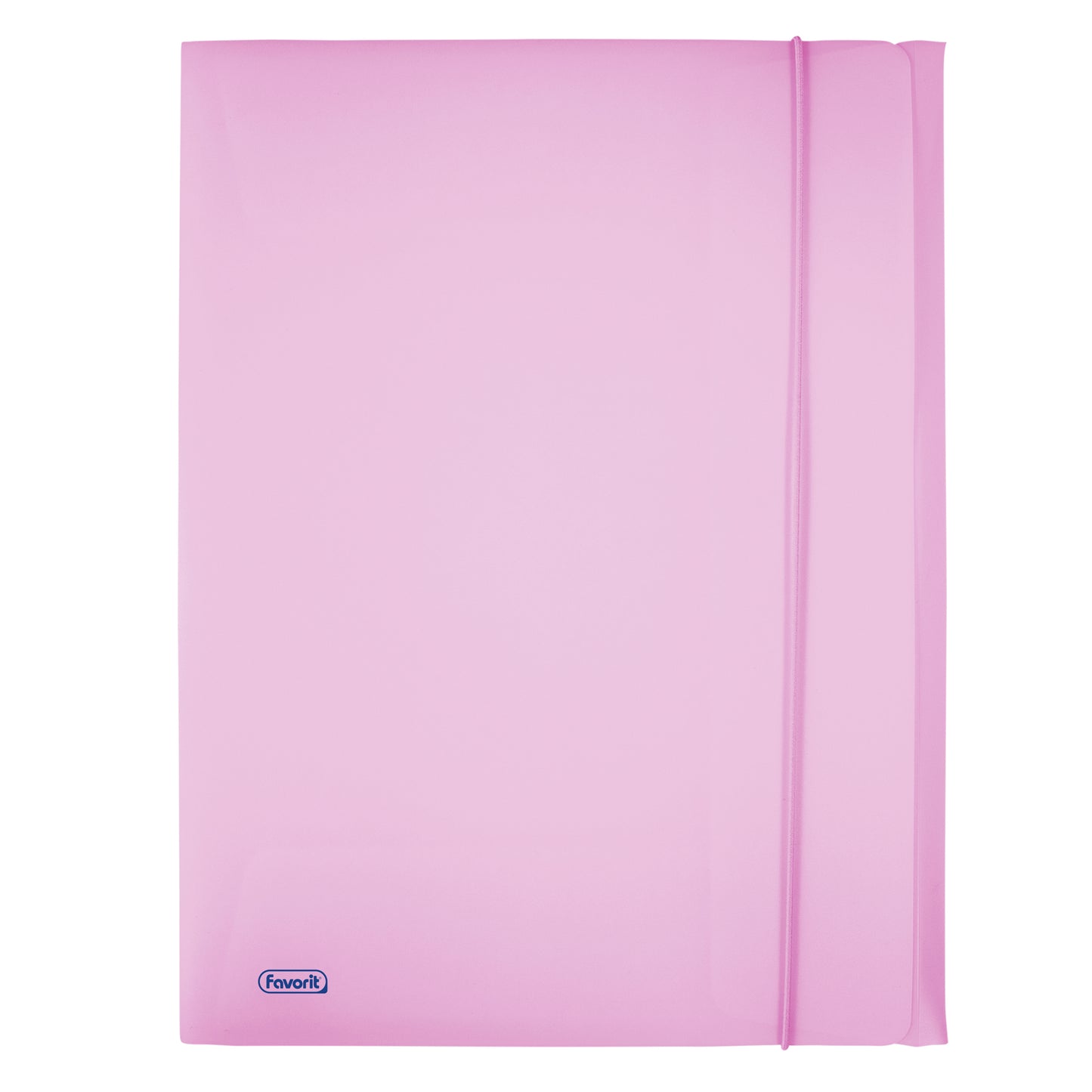 Cartella 3 lembi con elastico Pastel - 24 x 33cm - dorso 1 cm - PP - glicine - Favorit