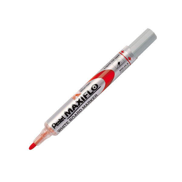 Marcatori Maxiflo + cancellino - punta conica 4 mm - colori assortiti - Pentel - set 4 + 1 pezzi