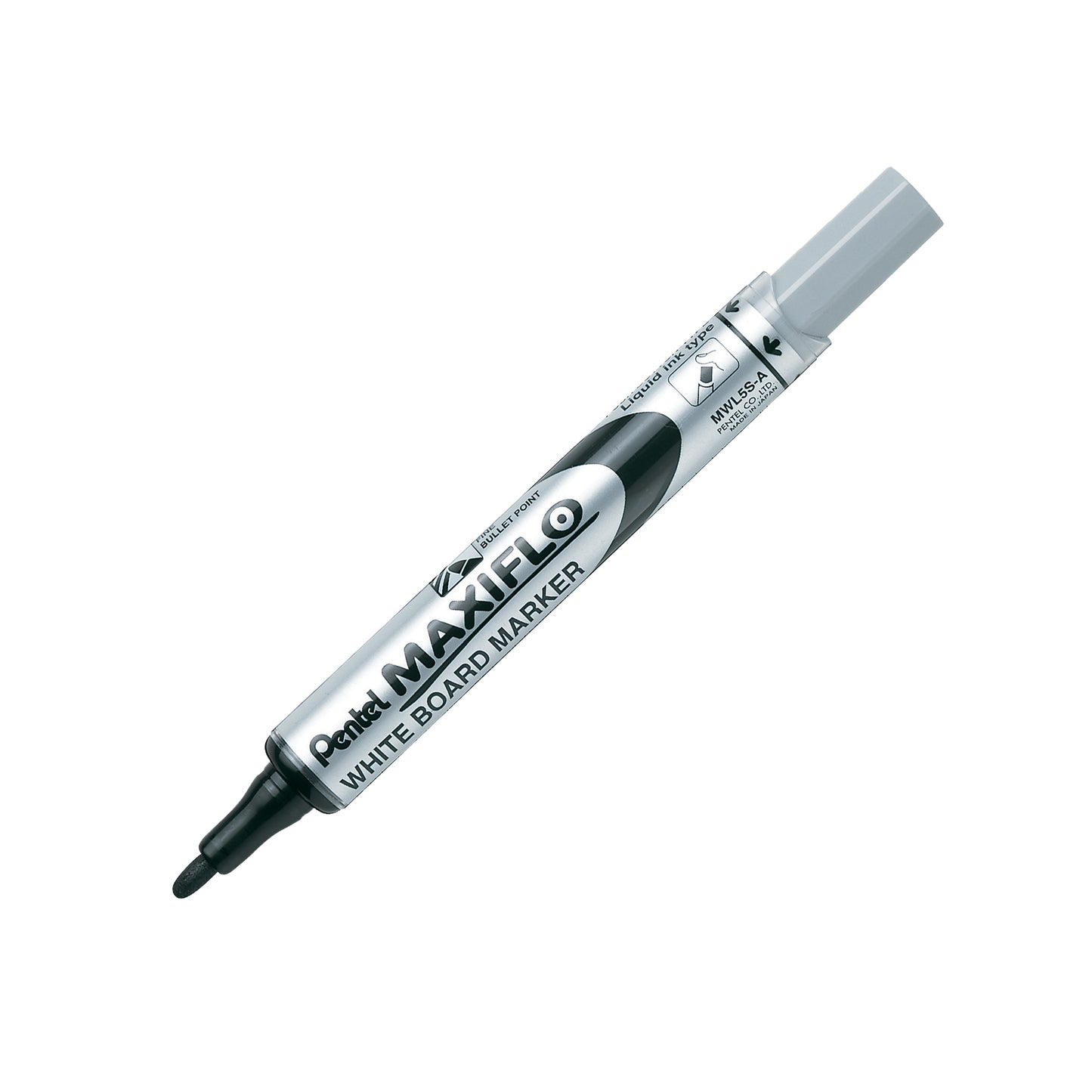 Marcatori Maxiflo + cancellino - punta conica 4 mm - colori assortiti - Pentel - set 4 + 1 pezzi