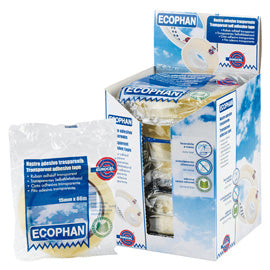 Nastro adesivo Ecophan - confezionato singolarmente - 15 mm x 66 m - acrilico - trasparente - Eurocel