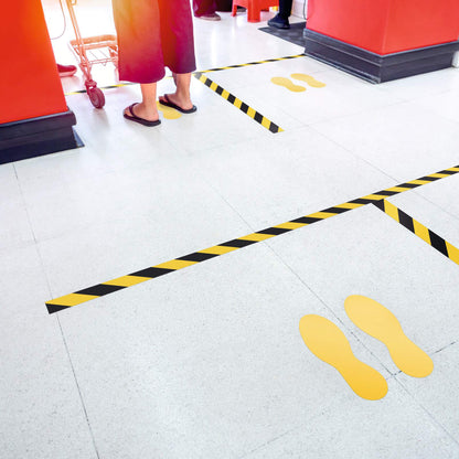 Nastro adesivo DURALINESTRONG 50/07 1726 - permanente - 5 cm x 30 m - giallo/nero - Durable