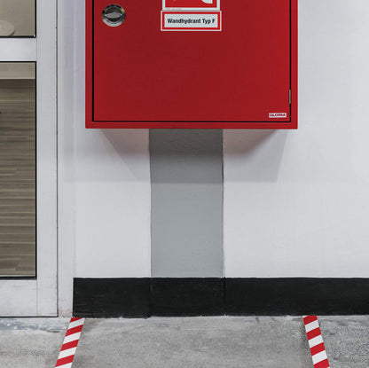 Nastro adesivo DURALINESTRONG 50/07 1726 - permanente - 5 cm x 30 m - rosso/bianco - Durable