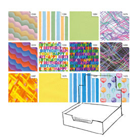 Carta regalo - raso - Colors - 70 x 100 cm - Rex Sadoch - scatola 100 fogli