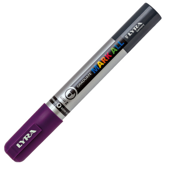 Marcatore a base d'acqua Graduate Mark All  - punta tonda 2mm - viola - Lyra