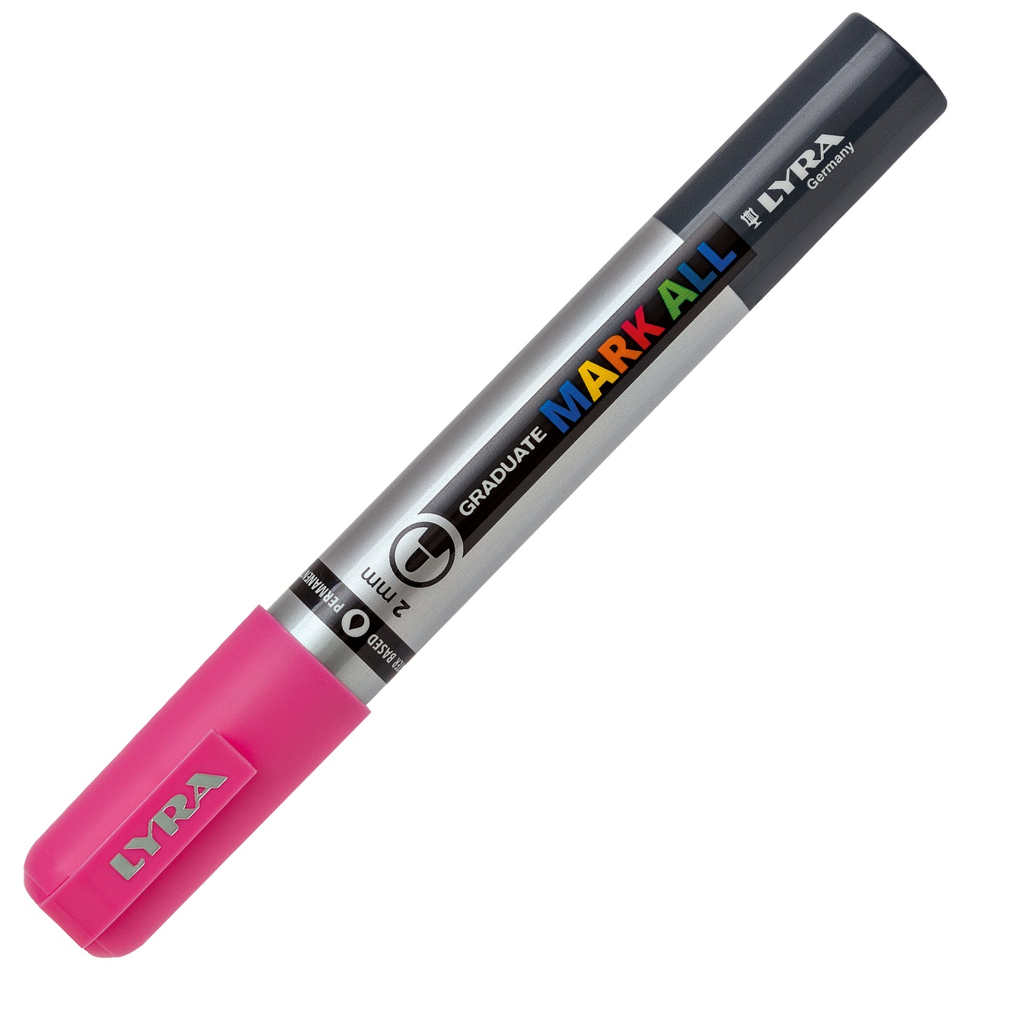 Marcatore a base d'acqua Graduate Mark All  - punta tonda 2mm - rosa - Lyra