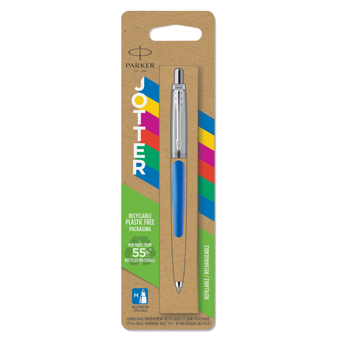 Penna sfera Jotter Original - punta M - fusto blu - Parker
