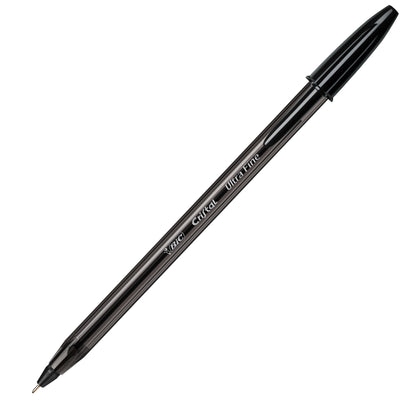 Penna a sfera con cappuccio Cristal Exact - punta 0,7 mm - nero - Bic - scatola 20 pezzi
