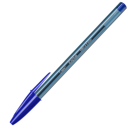 Penna a sfera con cappuccio Cristal Exact - punta 0,7 mm - blu - Bic - scatola 20 pezzi