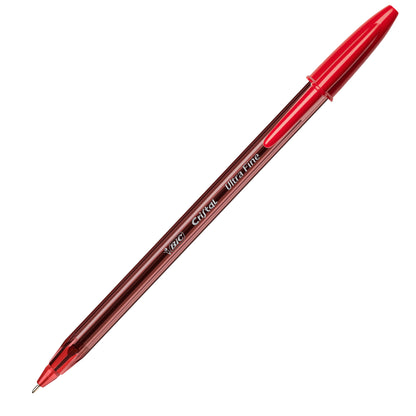 Penna a sfera con cappuccio Cristal Exact - punta 0,7 mm - rosso - Bic - scatola 20 pezzi