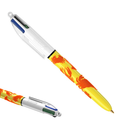 Penna sfera scatto multifunzione 4 Colours Velours - punta 1,0 mm - 4 colori - Bic - scatola 12 pezzi
