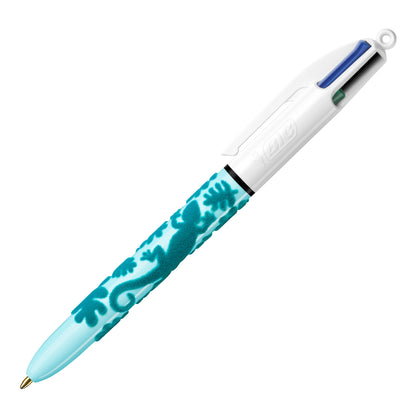 Penna sfera scatto multifunzione 4 Colours Velours - punta 1,0 mm - 4 colori - Bic - scatola 12 pezzi