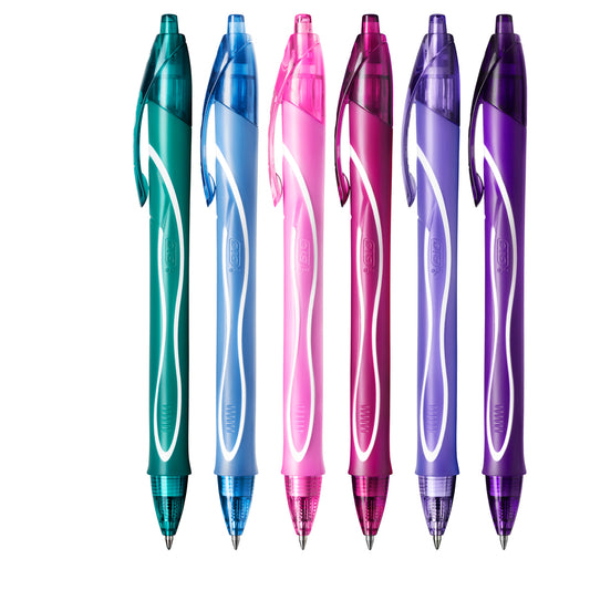Penna gel scatto Geolocity Quick Dry - punta 0,7 mm - 10 colori assortiti - Bic - box 30 pezzi