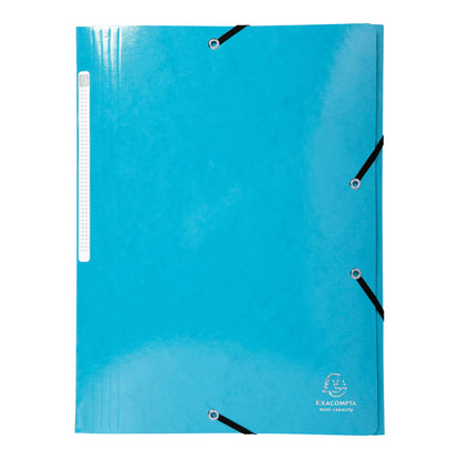 Cartella 3 lembi con elastico angolare Iderama - A4 - dorso 3,5cm - 10 colori assortiti - Exacompta