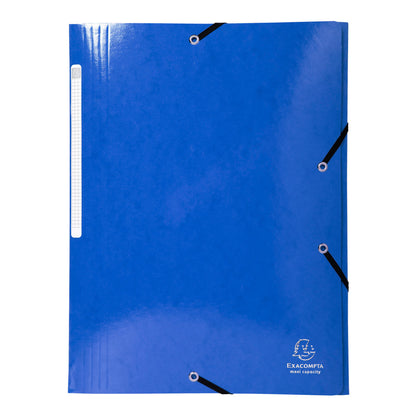 Cartella 3 lembi con elastico angolare Iderama - A4 - dorso 3,5cm - 10 colori assortiti - Exacompta