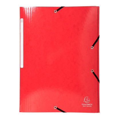 Cartella 3 lembi con elastico angolare Iderama - A4 - dorso 3,5cm - 10 colori assortiti - Exacompta