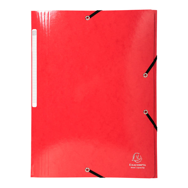 Cartella 3 lembi con elastico angolare Iderama - A4 - dorso 3,5cm - 10 colori assortiti - Exacompta