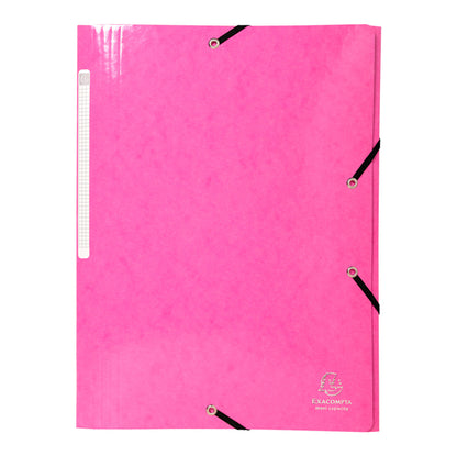 Cartella 3 lembi con elastico angolare Iderama - A4 - dorso 3,5cm - 10 colori assortiti - Exacompta