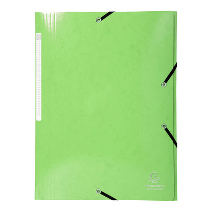 Cartella 3 lembi con elastico angolare Iderama - A4 - dorso 3,5cm - 10 colori assortiti - Exacompta
